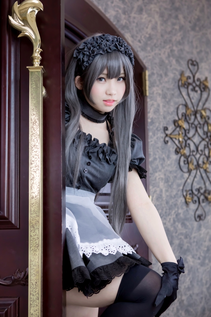 Rabbit play pictorial - black maid(71)